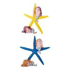 Mermaid Statue, Sculpture, Resin, Aquarium, Display, Collectible Figurine,