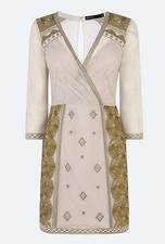 Karen Millen Gold Embroidered