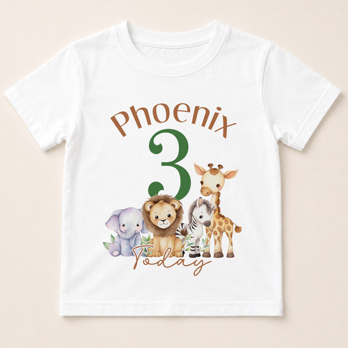 Personalised safari birthday - personalised,