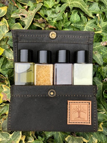 Waxed cotton container wallet - waxed,