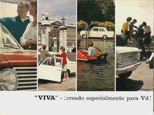 Vauxhall Viva HA 1964-65 Spanish Market Foldout Sales Brochure Standard De Luxe
