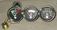 IH Farmall Temp+Oil+Amp Gauge