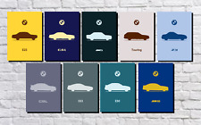 POSTER - BMW SILHOUETTES (Choose Size) - E24 E28 7-Series 6-Series 635csi M5 