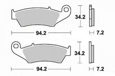 Set of 2 quality front brake