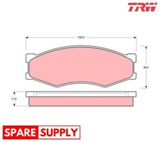 BRAKE PAD SET, DISC BRAKE FOR