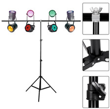 1.5M T-Bar Mobile DJ Party Lighting Stand Lightweight Tripod Support Bar