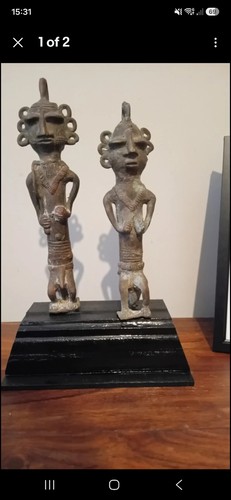 Benin bronze figures very - figures, (very