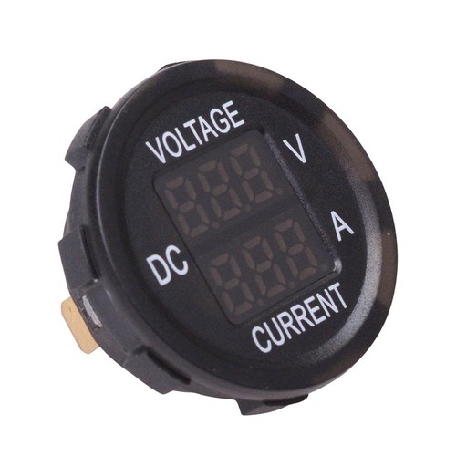 12v red voltmeter and - 12v,