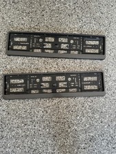 2 x Carbon Number Plate Surrounds Holder Frame Car Van Suv MPV for Ford