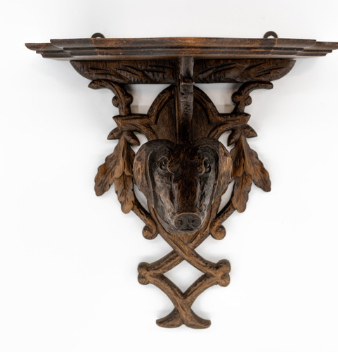 Antique black forest wood