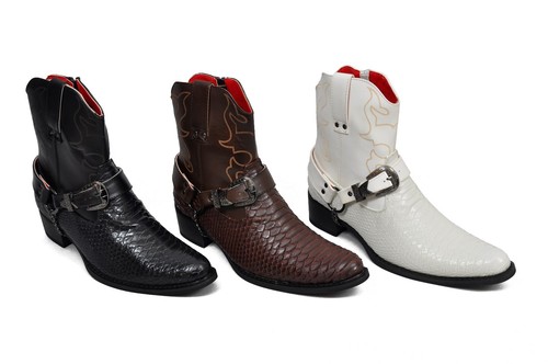 Men western style snake - men's, skin