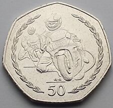 1997 Isle of Man Phillip McCallen TT 50p coin - Circulated 