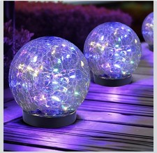 2 Pcs Solar Globe Lights