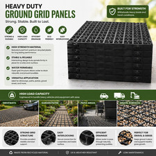 Black plastic grass grid - 6,