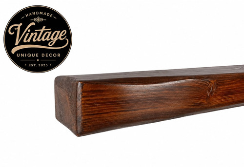 Fireplace mantel shelf - mantel, aged