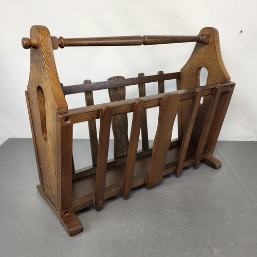 Vintage wooden magazine rack - magazine,