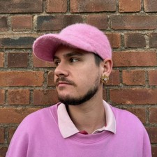 Pink Fur Baseball Cap