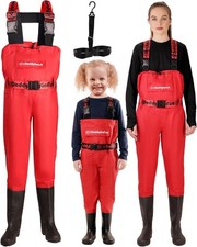 DaddyGoFish Chest Waders for Kids and Adults, Fishing and Hunting Waders with a