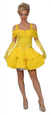 Ladies Belle Costume Adults Enchanting Beauty Fancy Dress Outfit  Fairytale (FK)