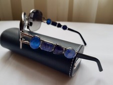 New Linda Farrow x Oscar De La Renta Sunglasses Gemstone 
