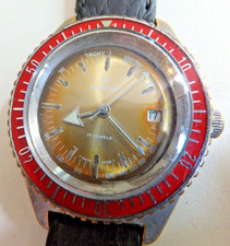 Rare Amber Dial 40mm Gentleman's Divers Watch - Services Watch Company