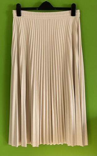 Zara womens long beige pleated