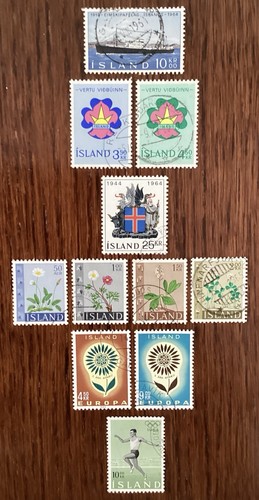 Iceland 1964 sets used sg - used.,