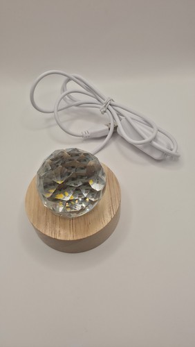 Light crystal a wooden - light,
