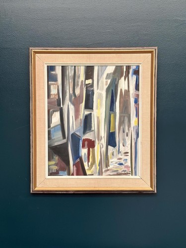 Mid century swedish oil - oil, on