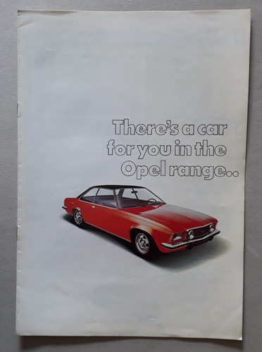 Opel range brochure - opel, 1973