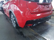 REAR BUMPER HONDA CIVIC MK9 2011 TO 2017 I-VTEC SE PLUS 5 DOOR HATCHBACKRED RED