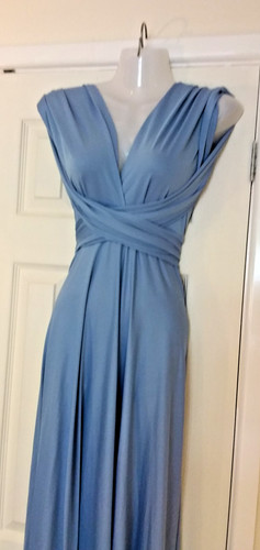 Blue formal bridesmaid dress - ,