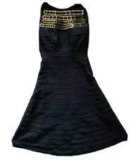 BRAND NEW 'Heidi' HERVE LEGER Black Bandage, knee length, body con, dress, style