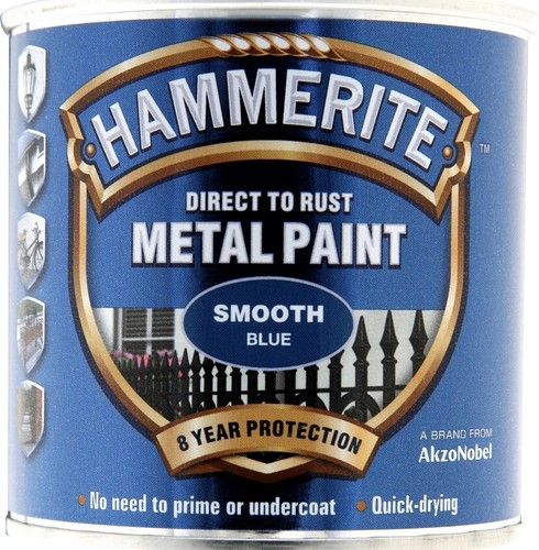 Hammerite smooth blue - smooth, metal