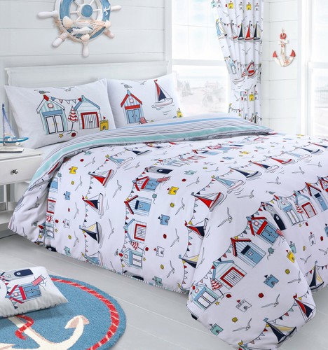 Nautical seagull duvet cover - seagull,