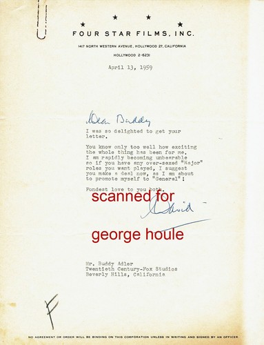 David niven letter signed - david,