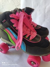 SFR Rio Roller UK 6 Passion Fixed Skate Quad Skates Retro Pink Black Multi