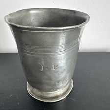 C1840 pewter half pint - c1840,
