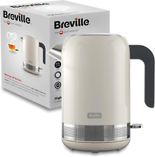 Breville High Gloss Electric Kettle | 1.7L | 3Kw Fast Boil | Cream & Stainless S