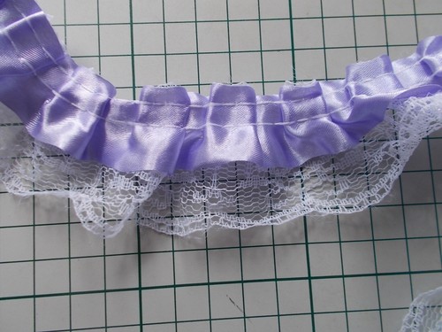 Pleat gathered satin - satin, ribbon