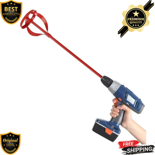 Red drill paint - drill, plaster