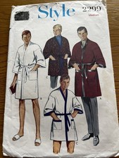 VINTAGE Style sewing Pattern Men’s kimono robe dressing gown size M