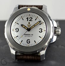 Heroic 18  47mm Dive Watch, White Sandwich Dial, 500m WR Panerai / Ennebi style