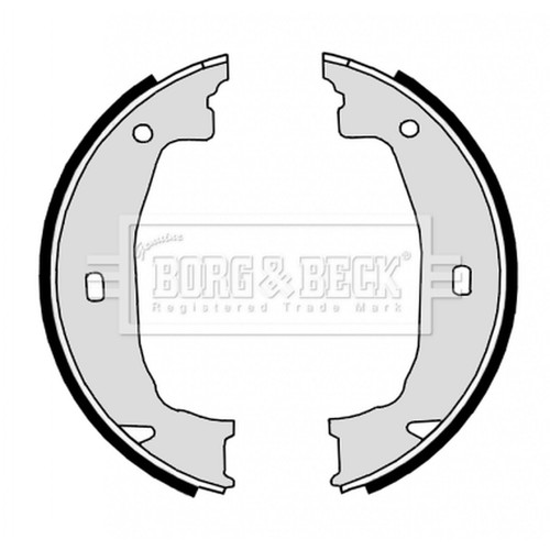 Handbrake brake shoe set - brake,