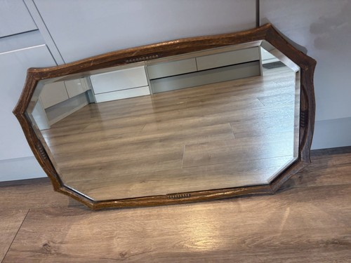 Vintage large octagonal oak - large,