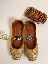 Handmade Khussa Shoes Gold