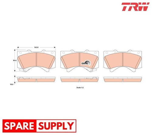 Brake pad set - disc, for