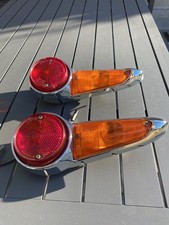 Pair Of Genuine Ford Anglia 105E Hydrachromed Rear Lights