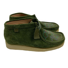 Padmore & Barnes x Ted Baker Moccasin Boot Men’s UK9 Green Suede Wallabee Boots