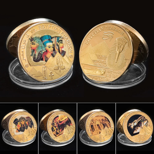 Egyptian pharaoh gold plated - egyptian,